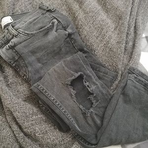 Free people busted knee jeans